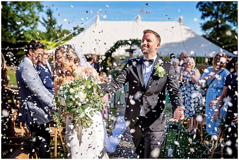 stunning wedding photography with confetti photograph