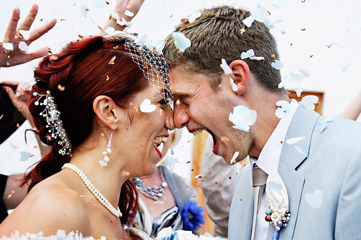 Bride and Groom fun Confetti picture